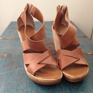 Nude summer wedges from Aldo